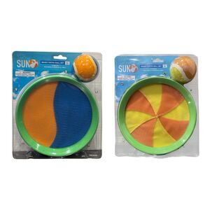 2x Bring on the Sun Magic Catch Ball Set Includes 2 Paddles & 1 Ball Ages 3+
